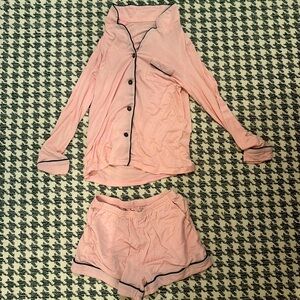 Pink soft pj set
